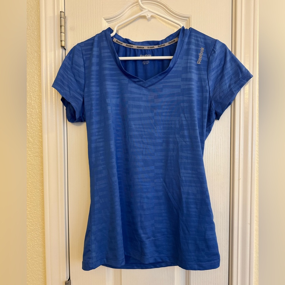 Reebok Women's Blue V-Neck Top